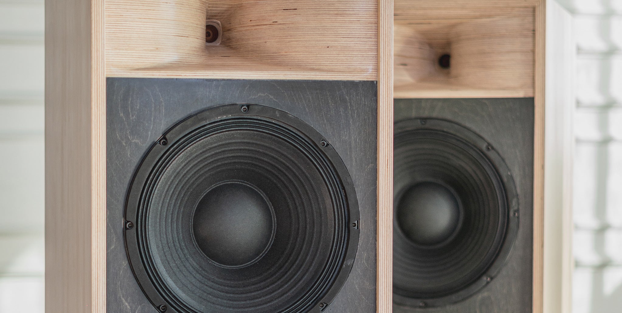 <i>Simco V12</i><br>—<br>A high-efficiency horn-loaded two-way, hand-built from Baltic birch.